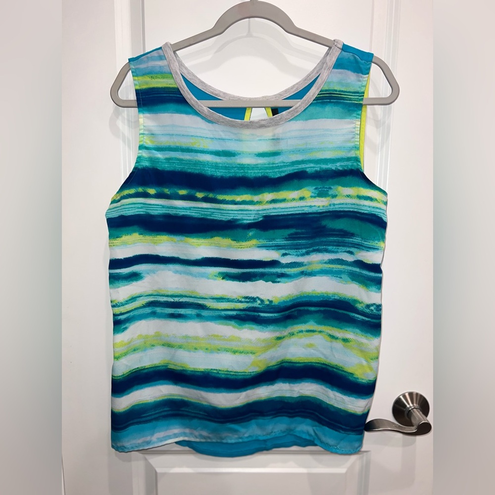 Apt 9 Women’s Colorblock Sleeveless Striped Top Size Large